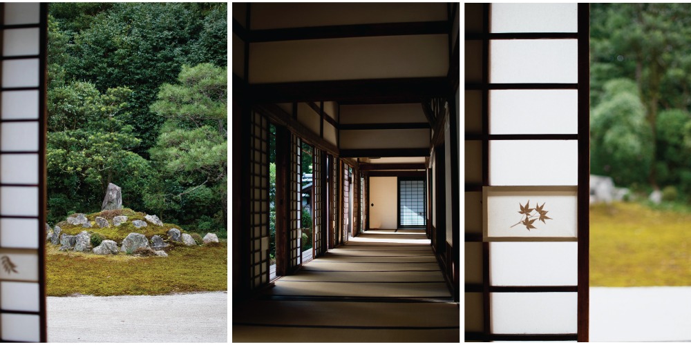 There is also a smaller garden on the east side, that you can admire through the round tea ceremony room window.