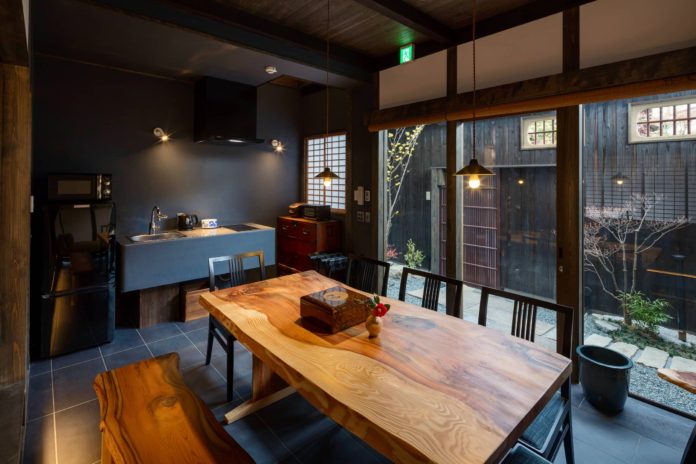 Renovated Kitchen in a traditional Japanese house