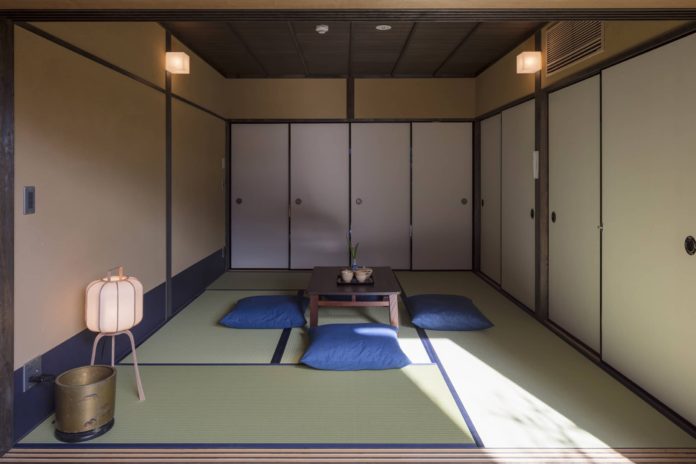 Close the fusuma doors of this traditional Japanese room for a completely private space