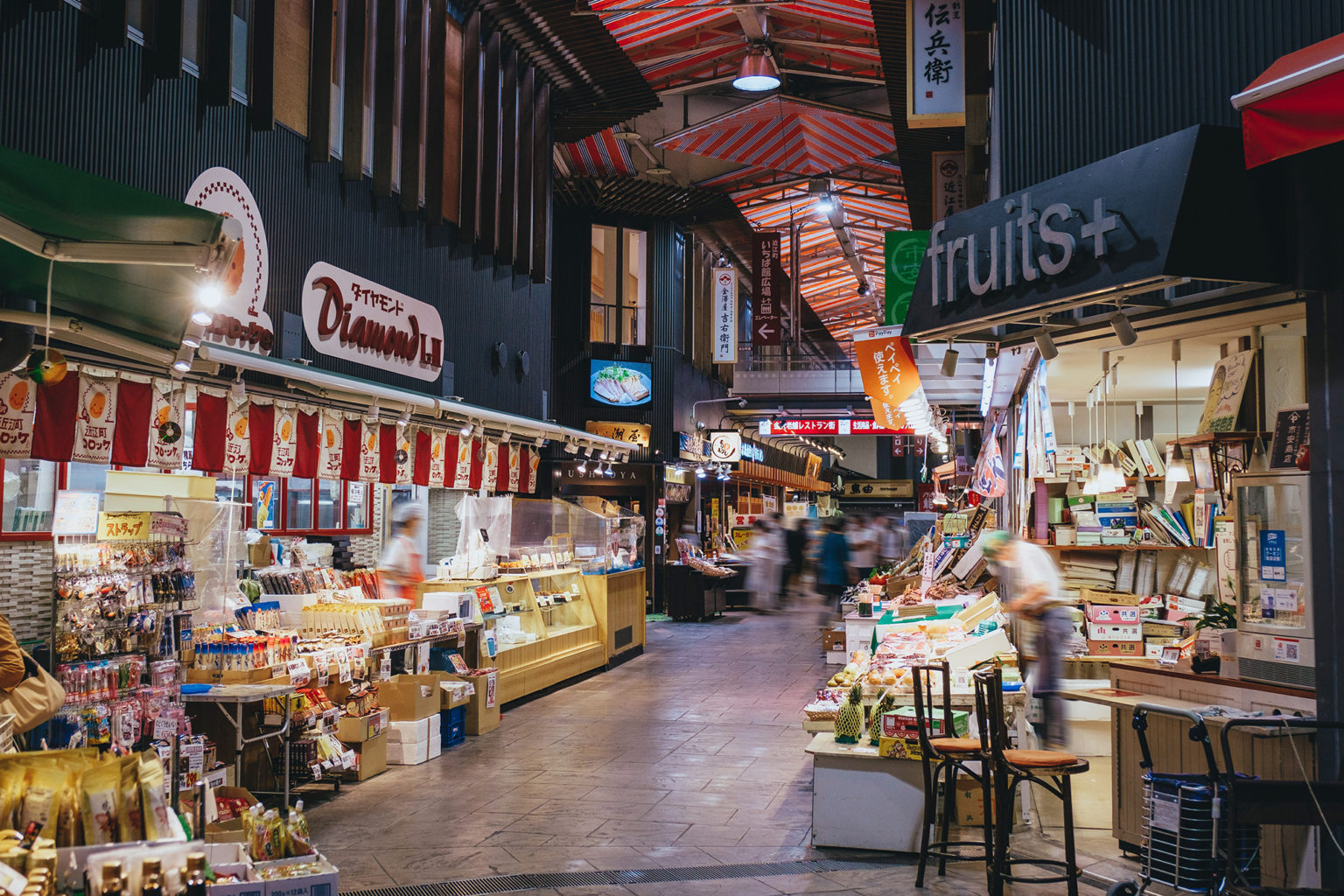 Omicho Market in Kanazawa, Japan