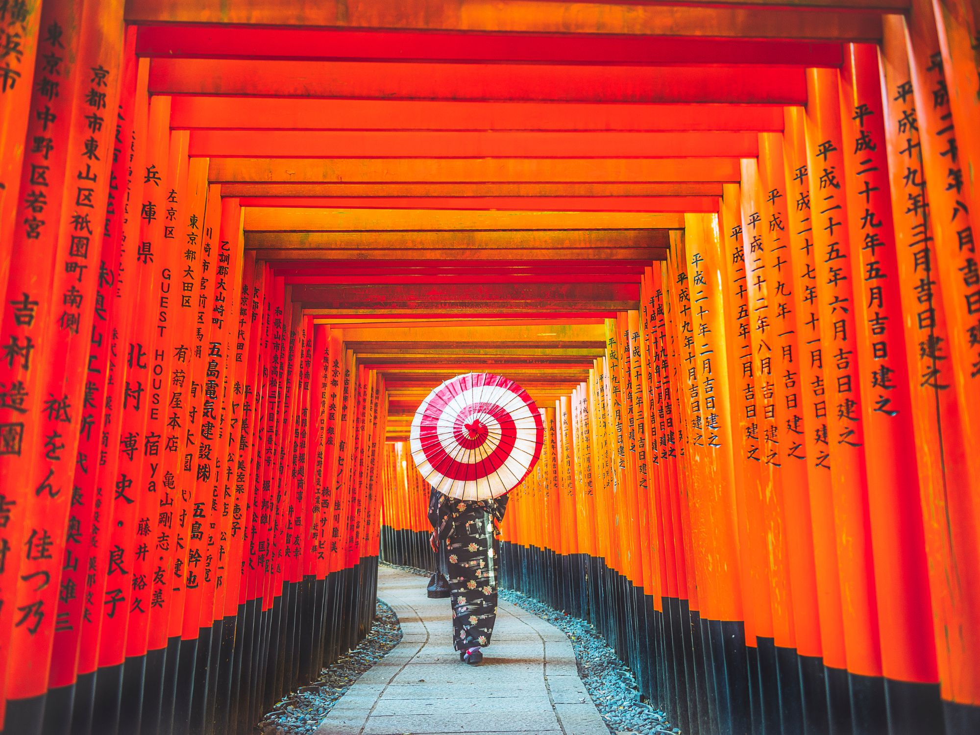 Torii Gates at Fushimi Inari Shrine