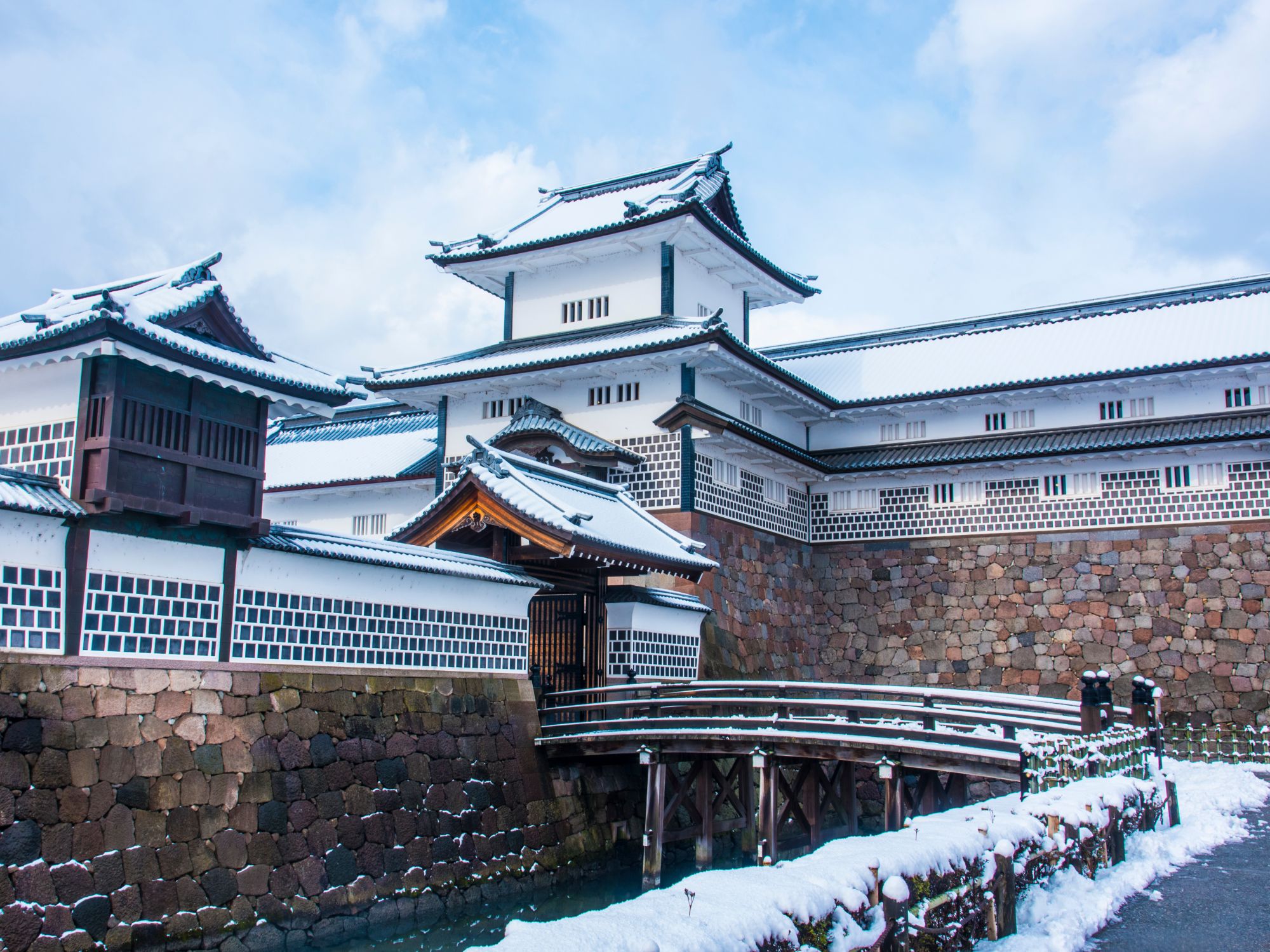 Kanazawa Castle in Winter