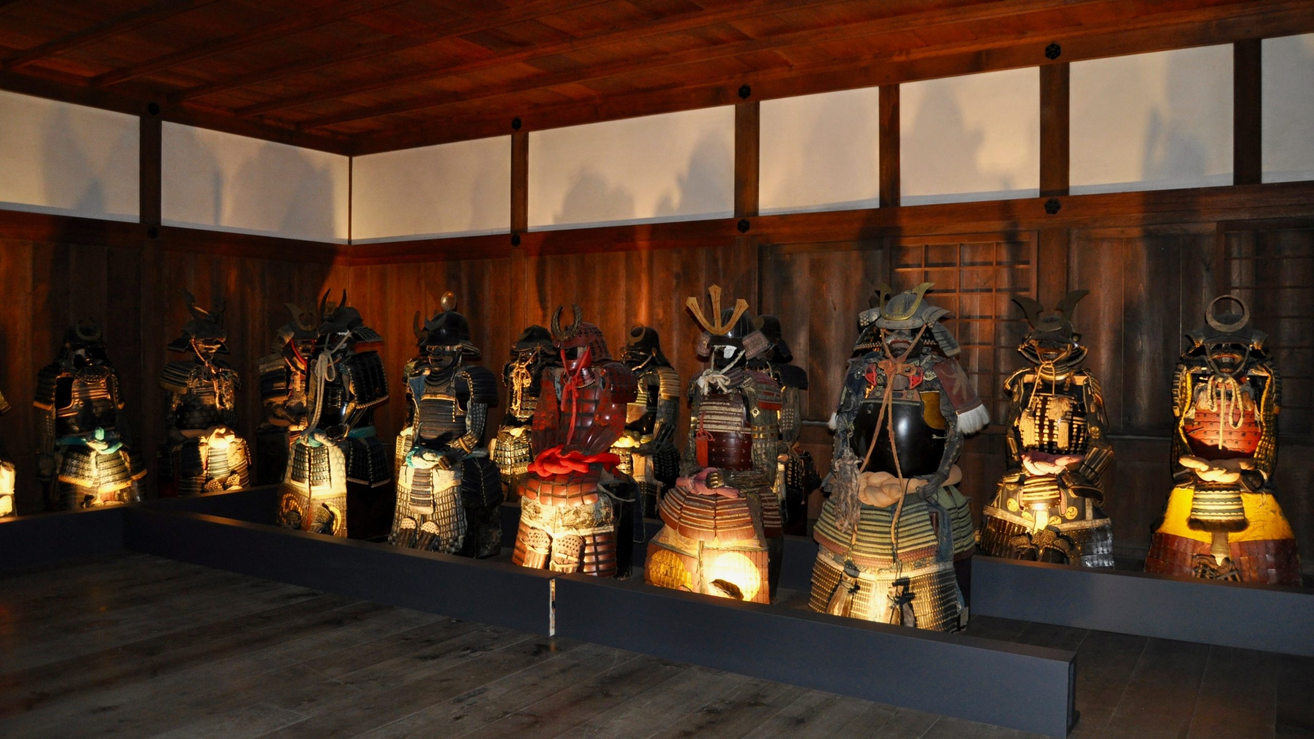 armor displayed at Himeji Castle