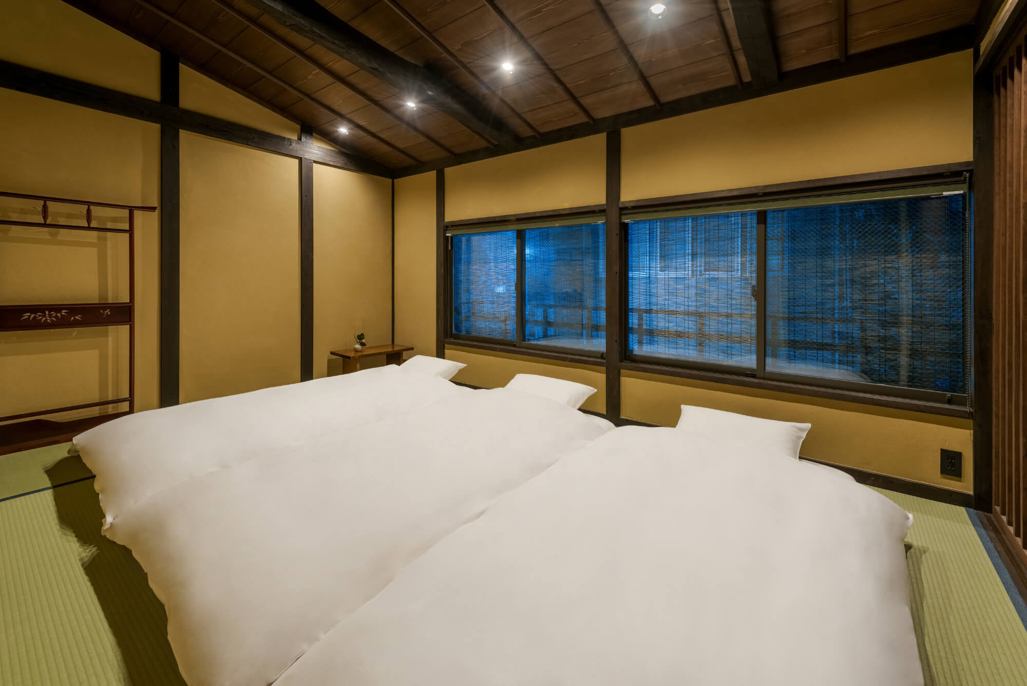 Japanese bedroom at Marikoji Machiya House