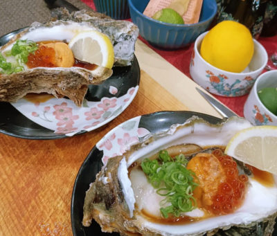 Oysters, sake and sushi “Akazu Kyo”