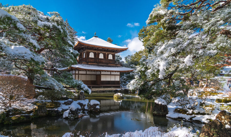 Ginkakuji Temple in Winter