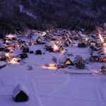 Shirakawa-go Village, Gifu, Japan, Winter Light-up