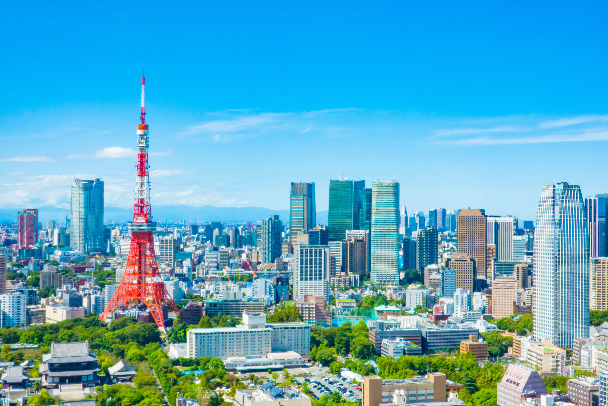 Tokyo skyline during the day Tokyo skyline