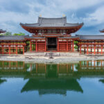Byodo-in Hoodo temple and gardens in Uji, Kyoyo, Japan