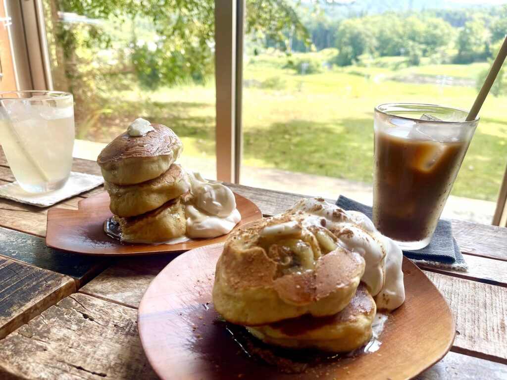 ふわっとしっとり食感のパンケーキは絶品