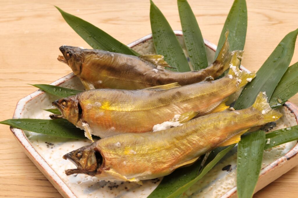 Ayu, or sweetfish, in Takayama