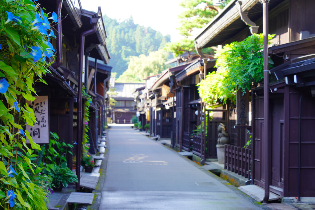 Takayama Old Town during the Summer Season