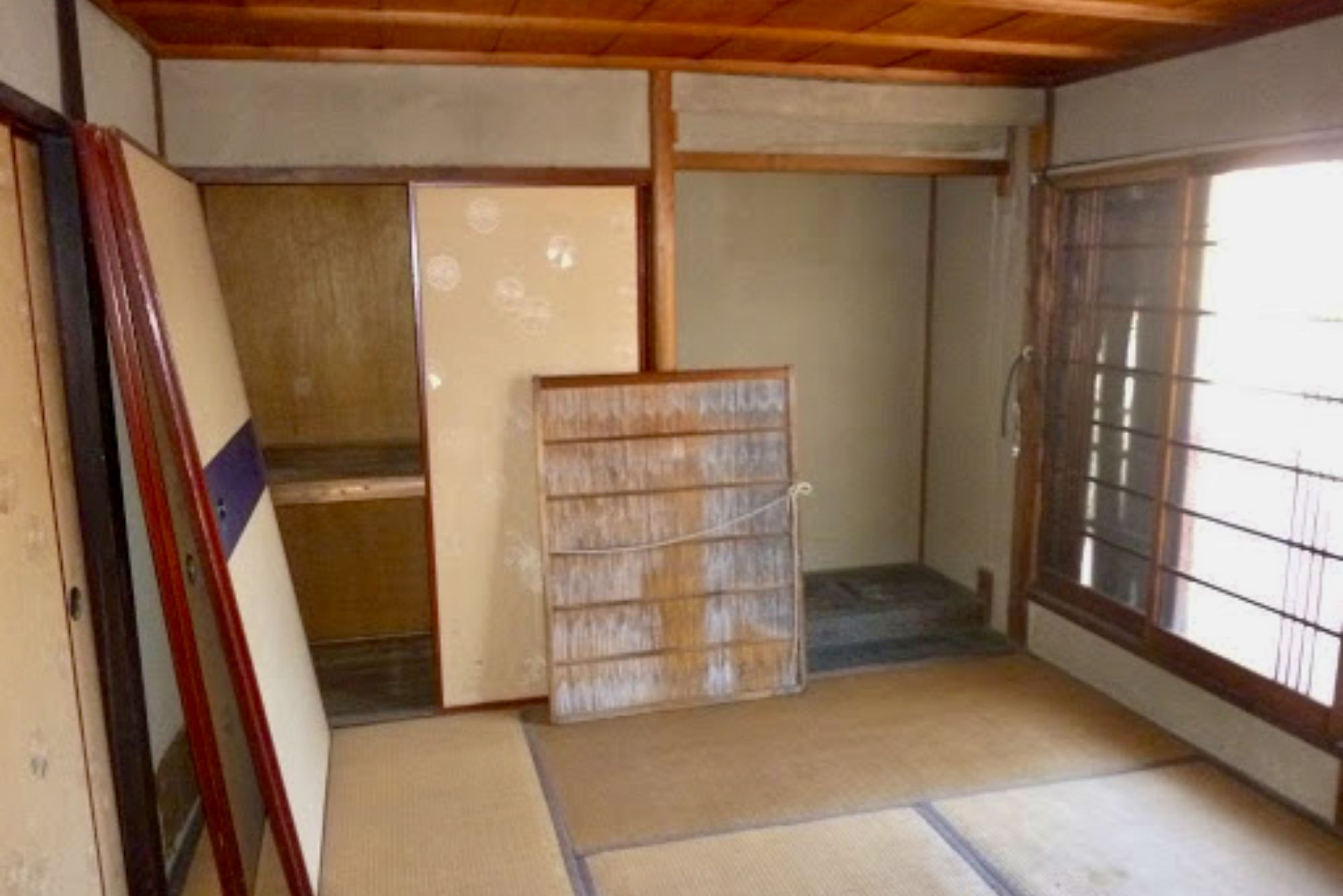 Before the renovation of a Japanese machiya house