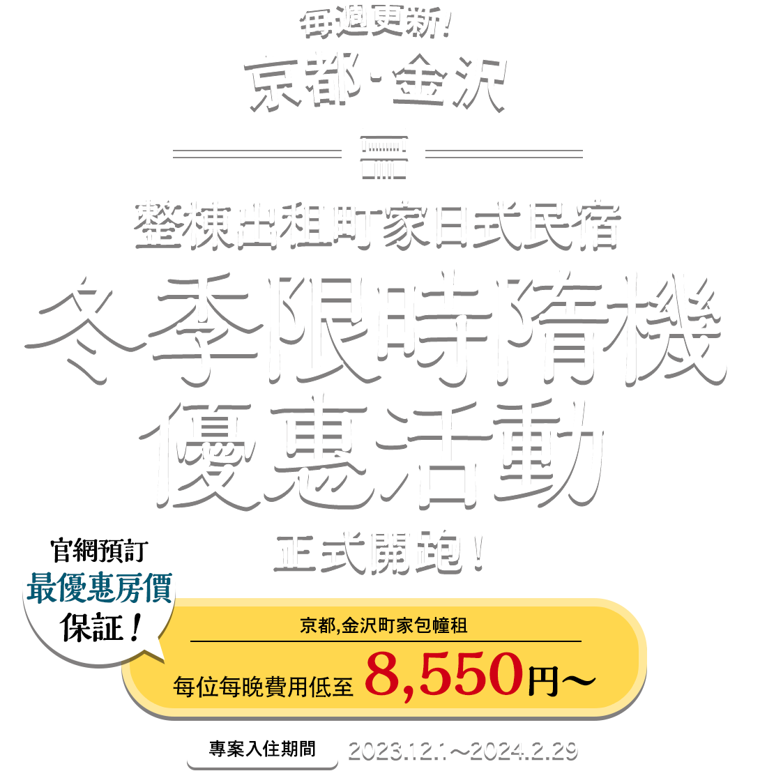 Machiya of-the Week Campaign