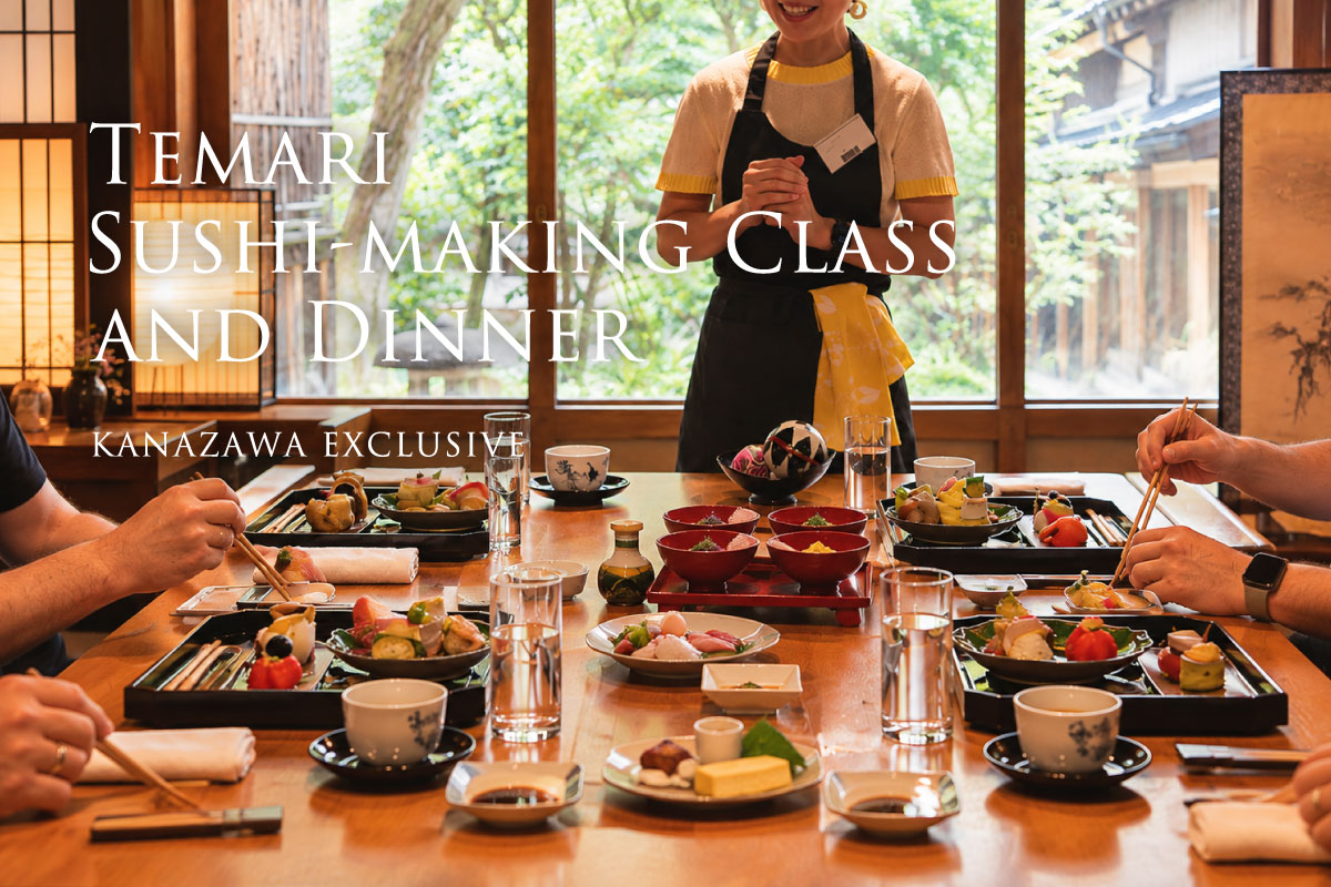 Private Sushi-Making Class with Dinner<br>〈Kanazawa Exclusive〉